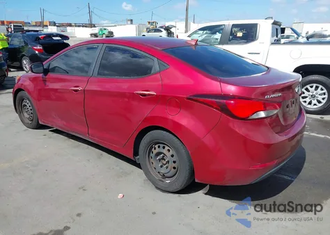 2016 Hyundai Elantra Se z USA, uszkodzony, nr VIN 5NPDH4AE2GH710221